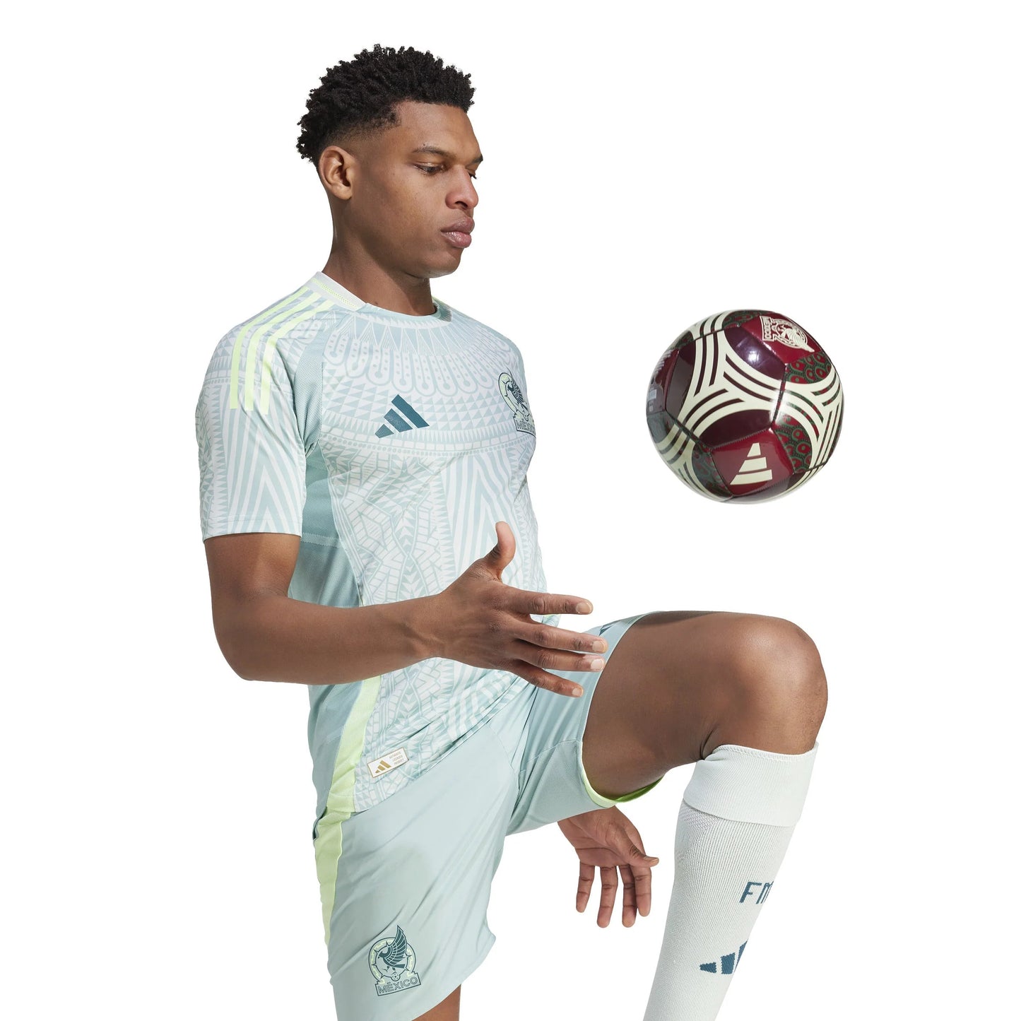 adidas Mexico Away Authentic Jersey 2024 Linen Green