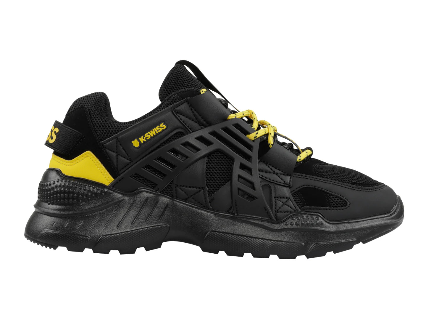 Tenis K Swiss Chris Negro con Amarillo para Hombre