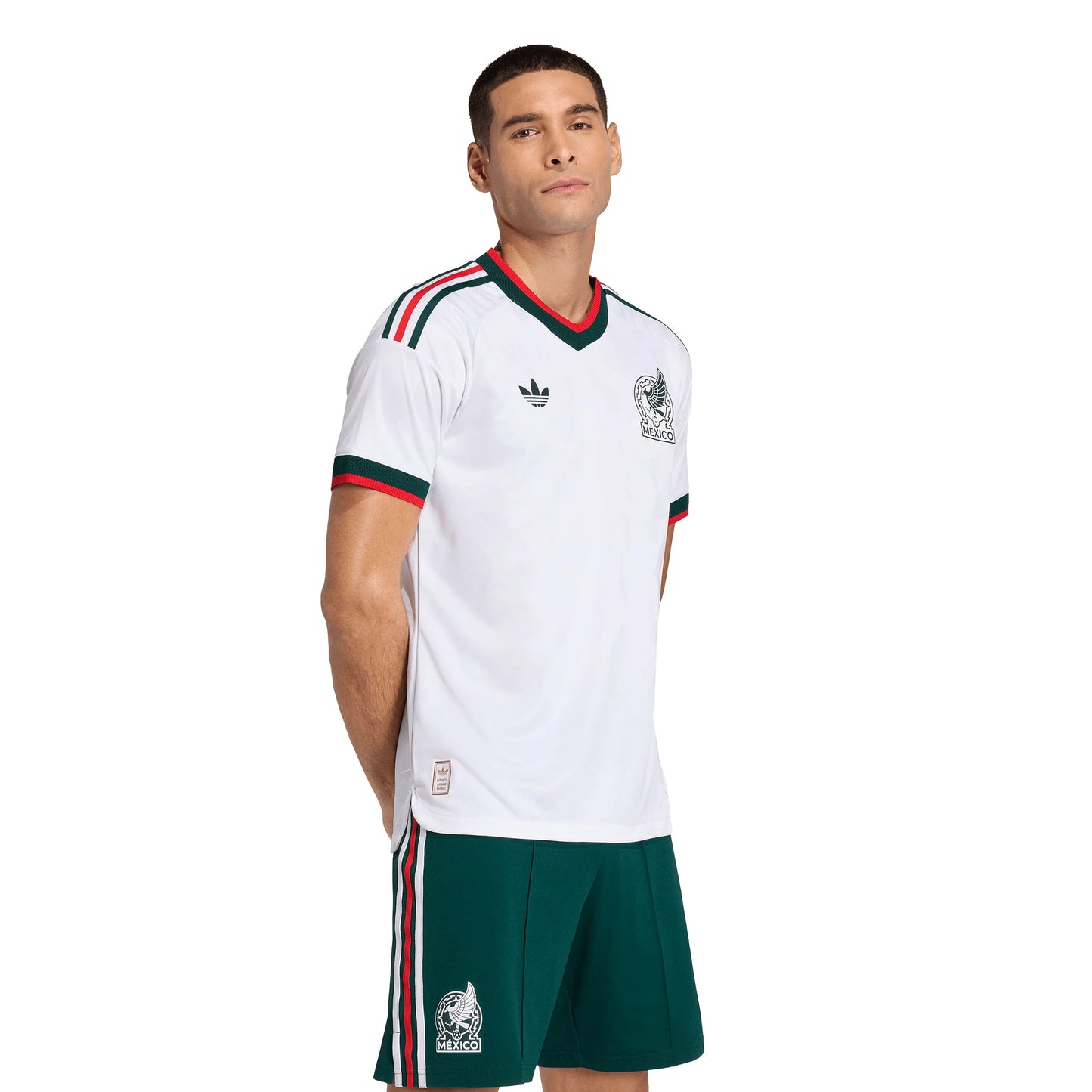 adidas Mexico Away Authentic Mens Soccer Jersey 2026 White
