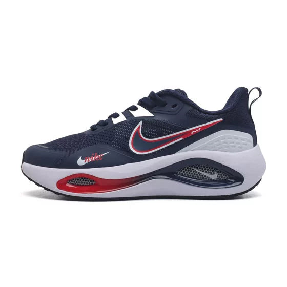 Sneakers Sport Air Confort Bleu Marine Rouge Style Dynamique