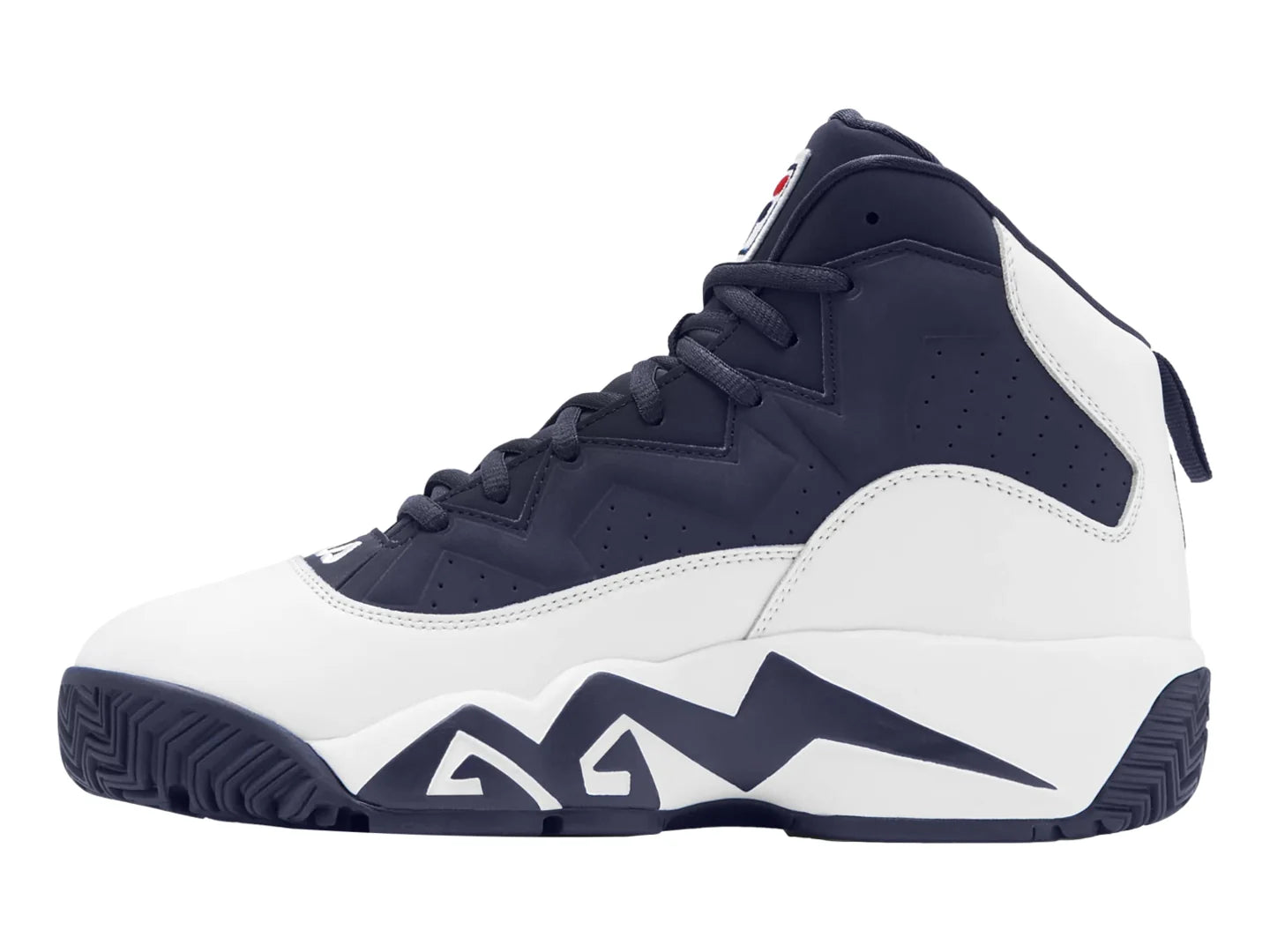 Tenis de Baloncesto FILA Blanco Azul y Rojo para Hombre