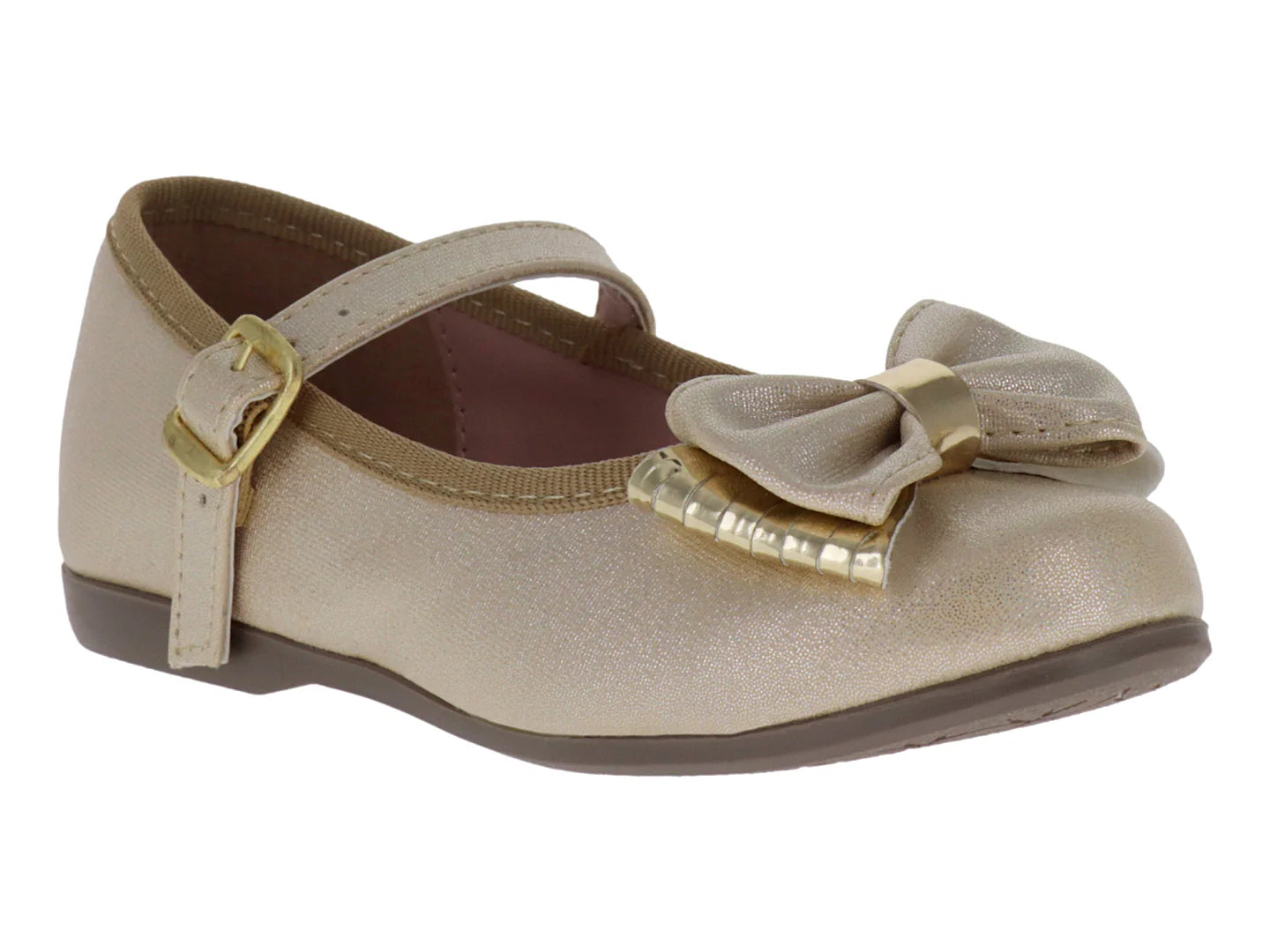 Zapatos Planos FM KIDS Dorado para Niña