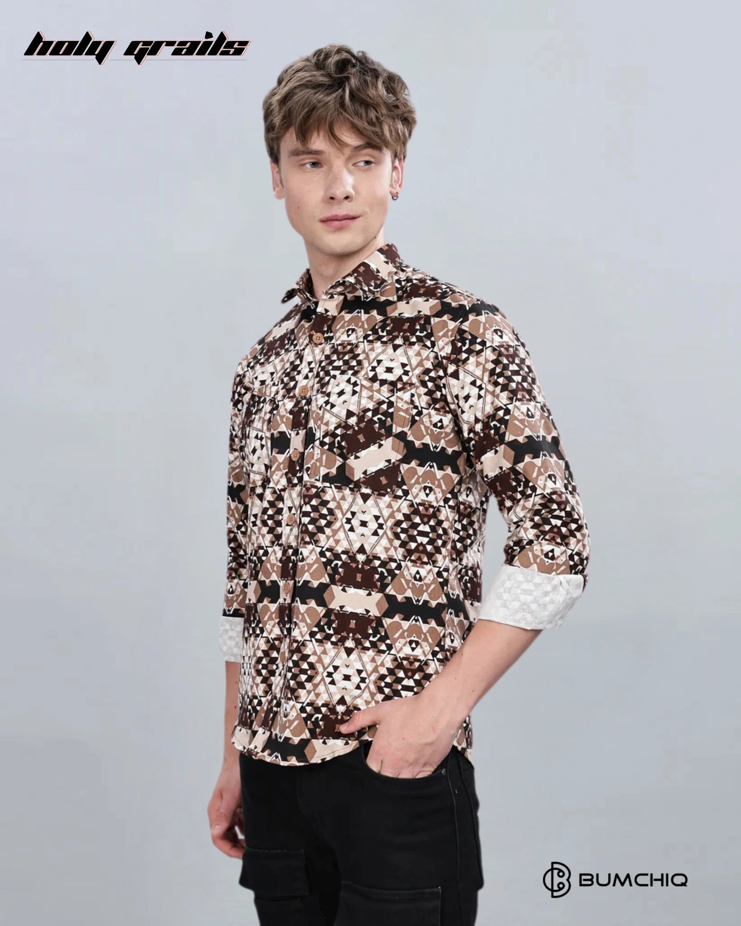 Cream Abstractix Overshirt HG x Bumchiq