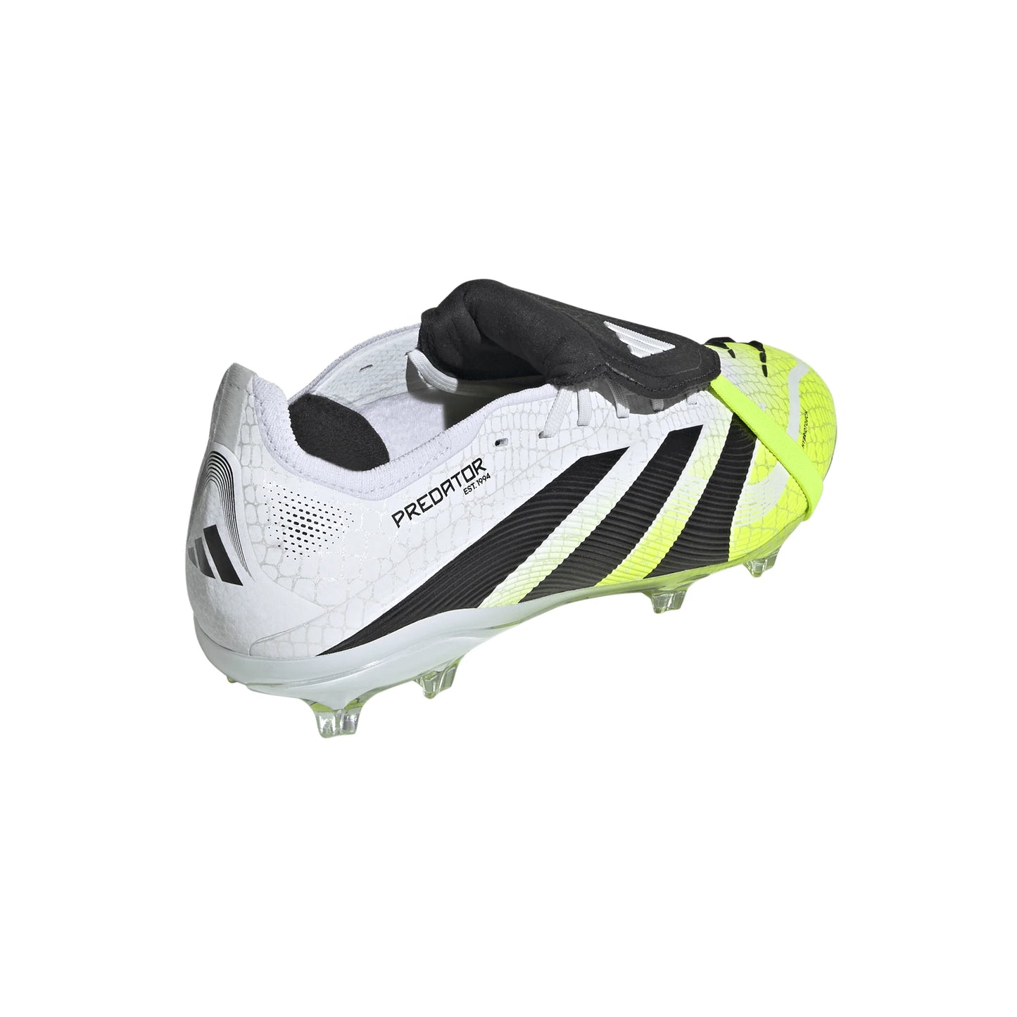 adidas Predator Elite Fold Over Tongue Youth Firm Ground Soccer Cleats White Black