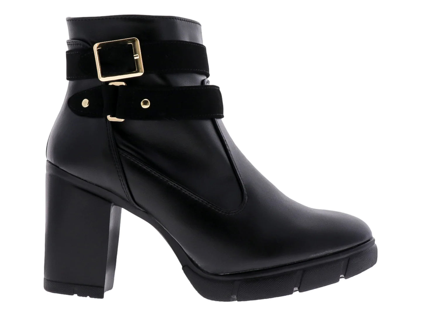 Botines Luna Rosa Negros para Mujer
