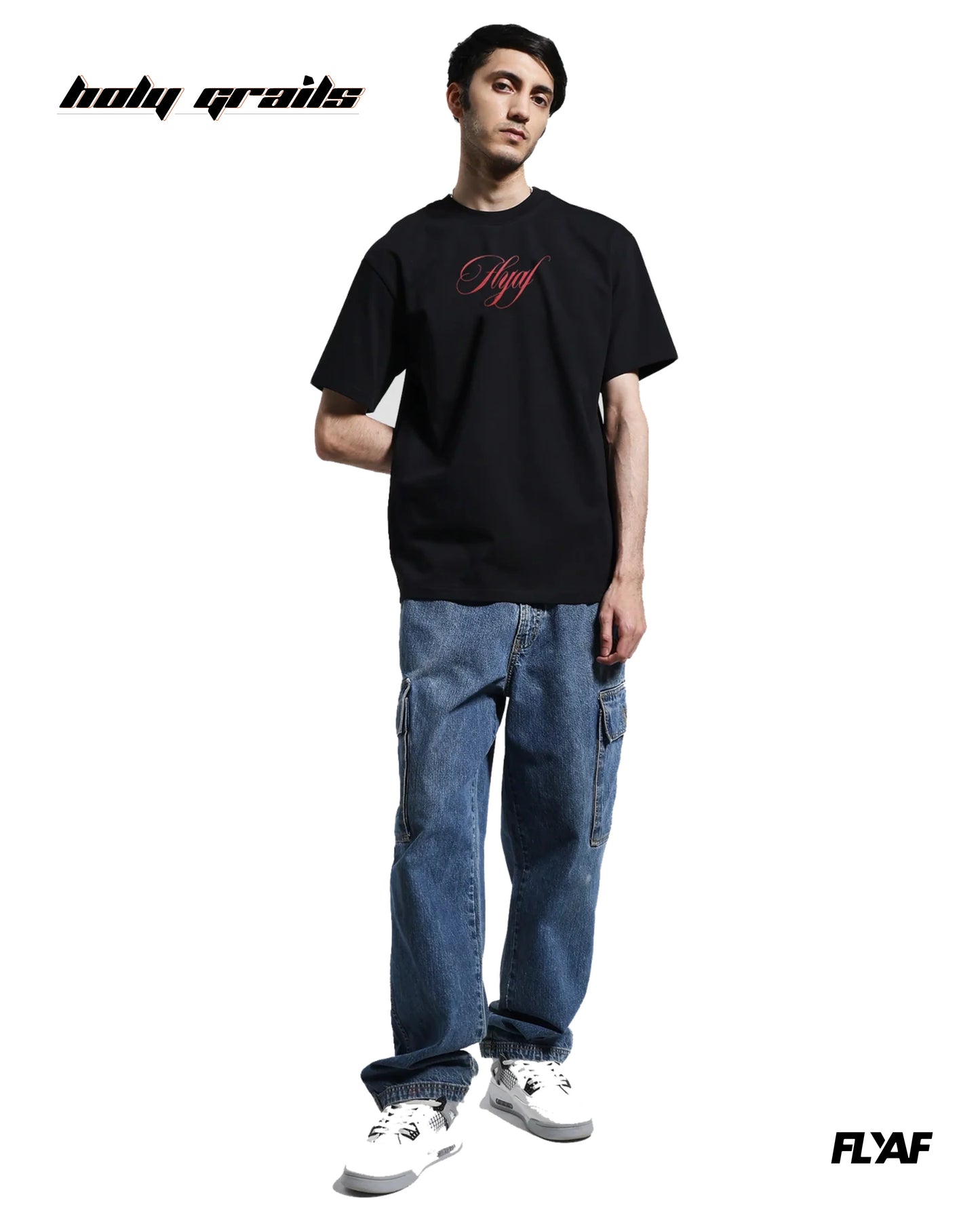 Ace of Spades Black Oversize Tee HG x FLYAF