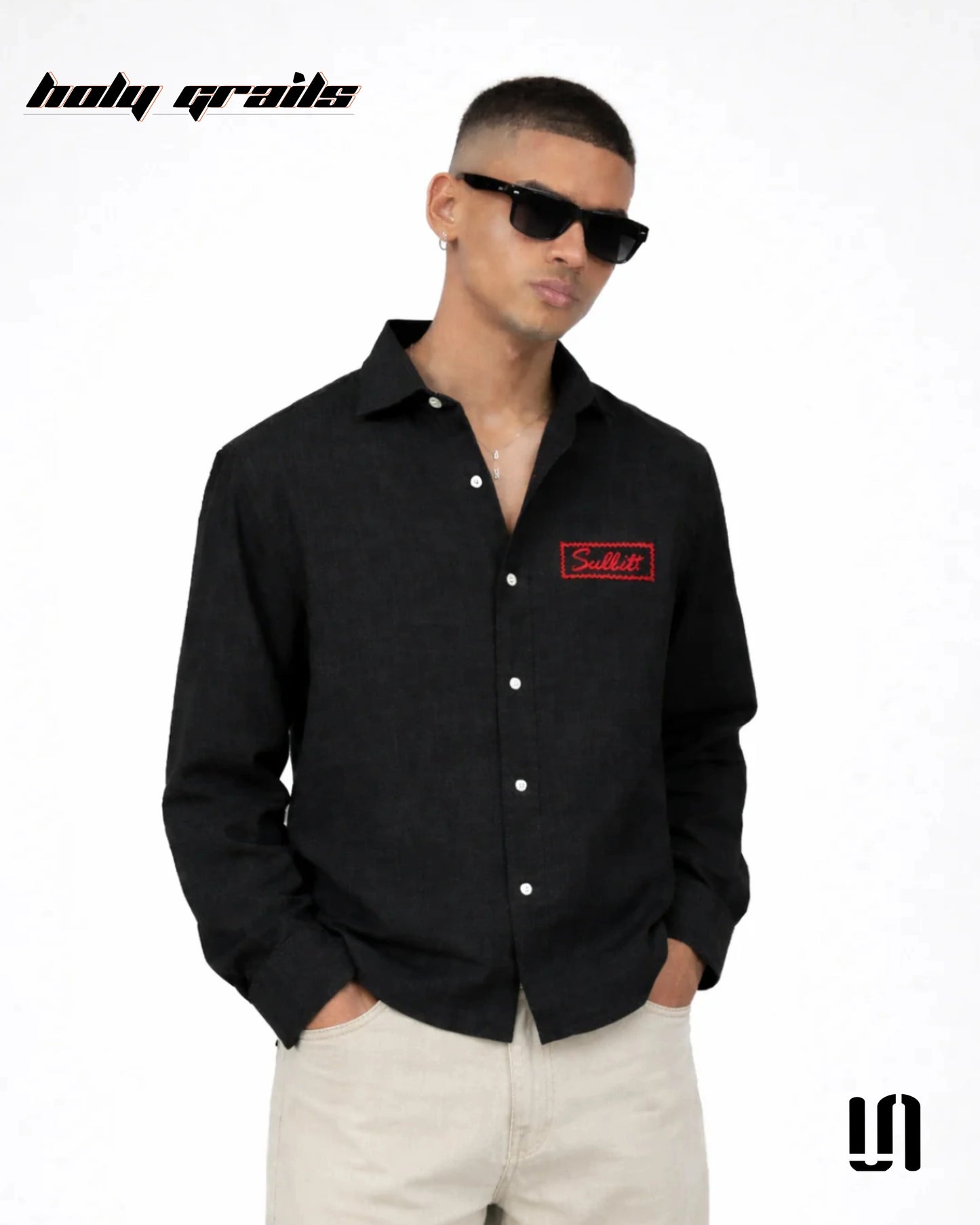 Midnight Black Linen Shirt HG x Sullitt