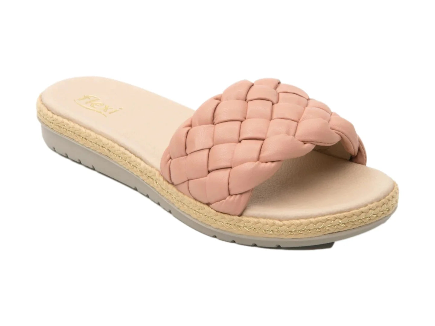 Sandalias Flexi Rosa Trenzadas para Mujer