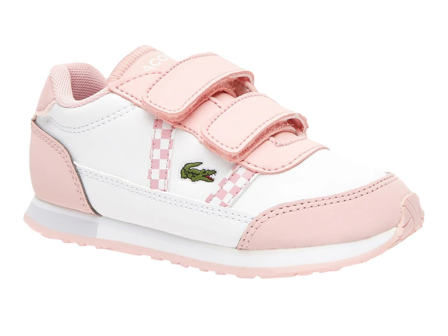 Tenis Lacoste Partner Blanco y Rosa para Niña