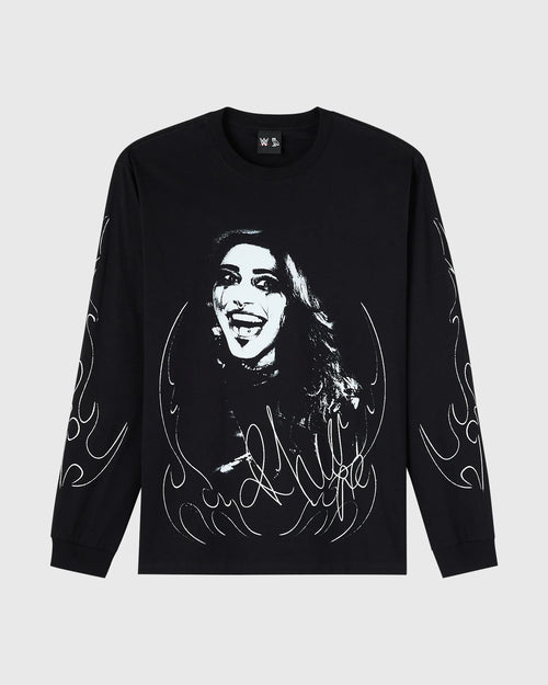 WWE Rhea Ripley Long Sleeve Tee Black