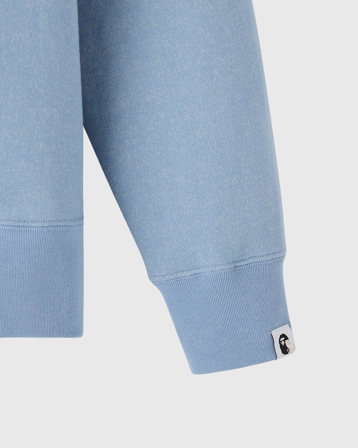 BAPE Denim Fleece College Crewneck Light Indigo