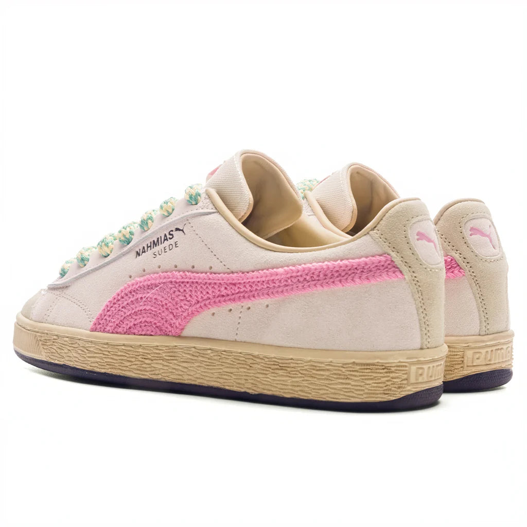 PUMA x Nahmias Suede Crochet Jasmine Flower Pink Pixel Canvas