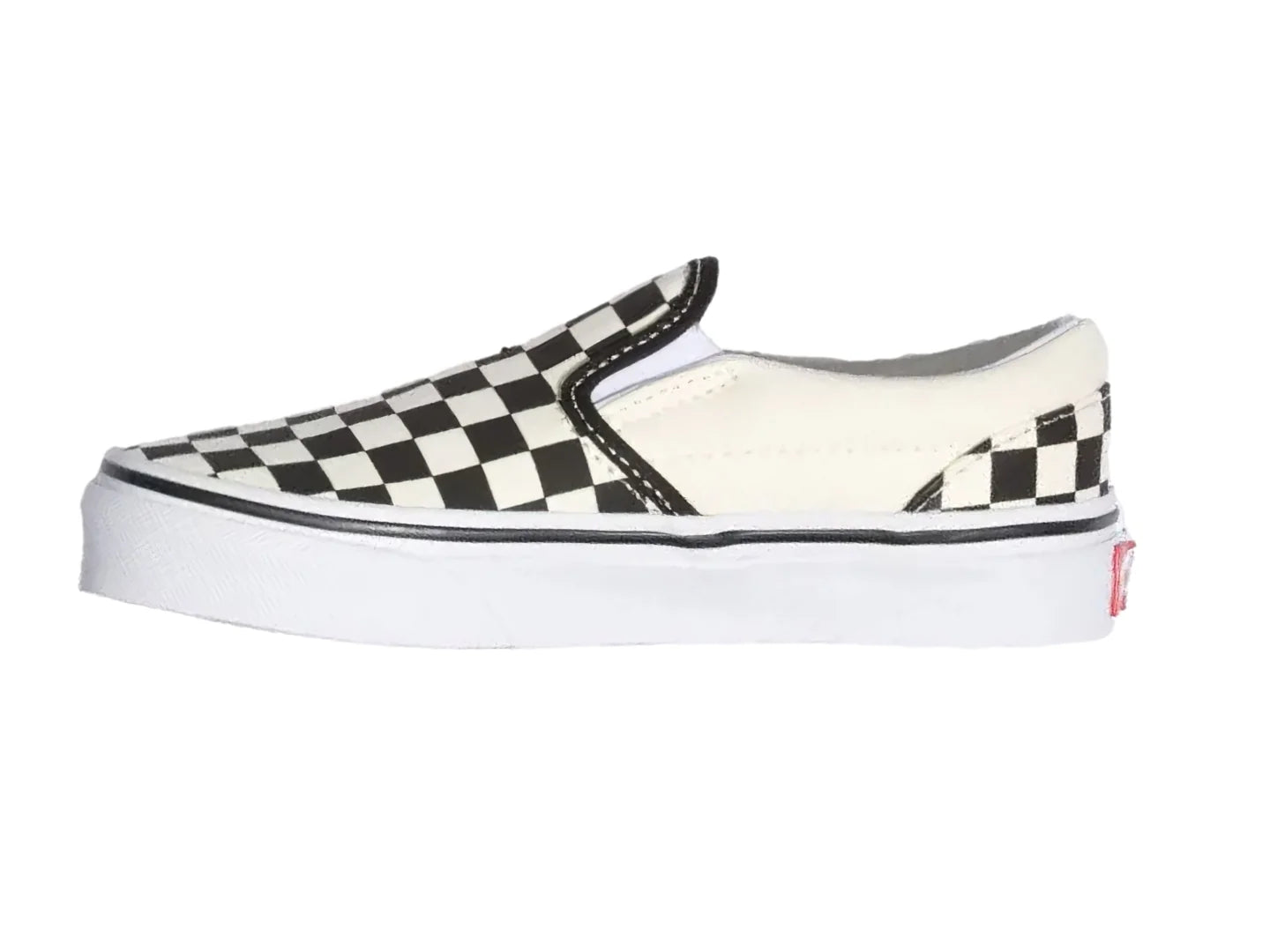 Tenis Vans Classic Slip On Checkerboard Negro Blanco para Niño