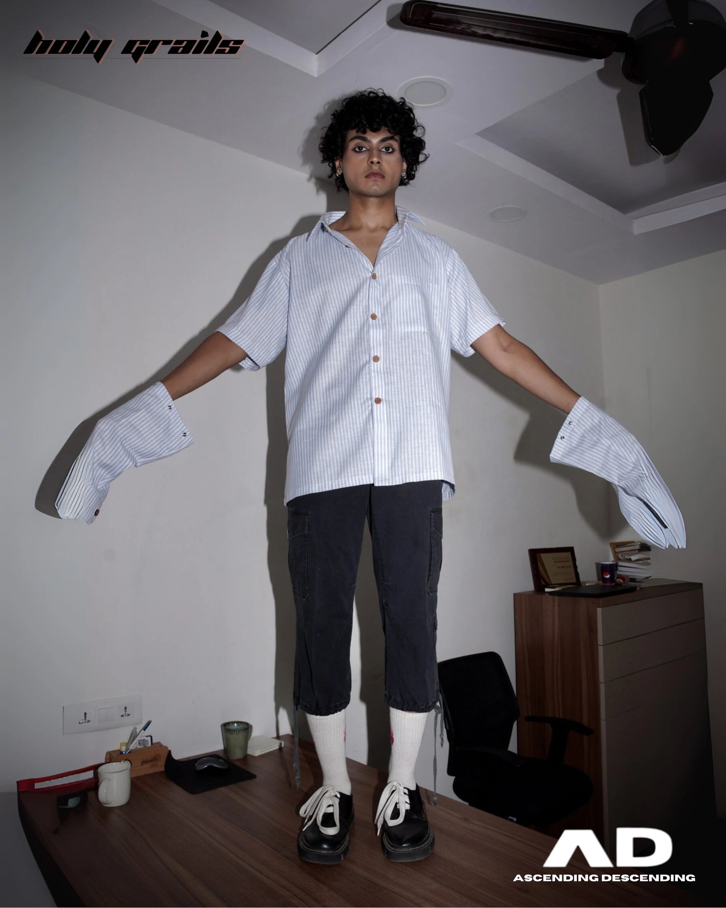 Switch Stripes Convertible Shirt HG x Ascending Descending
