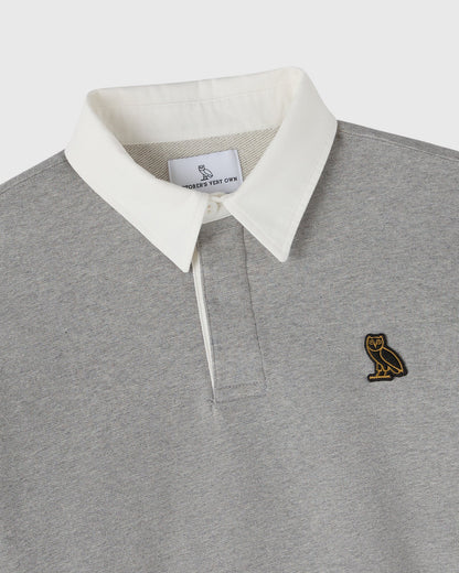 Classic Rugby Polo Heather Grey