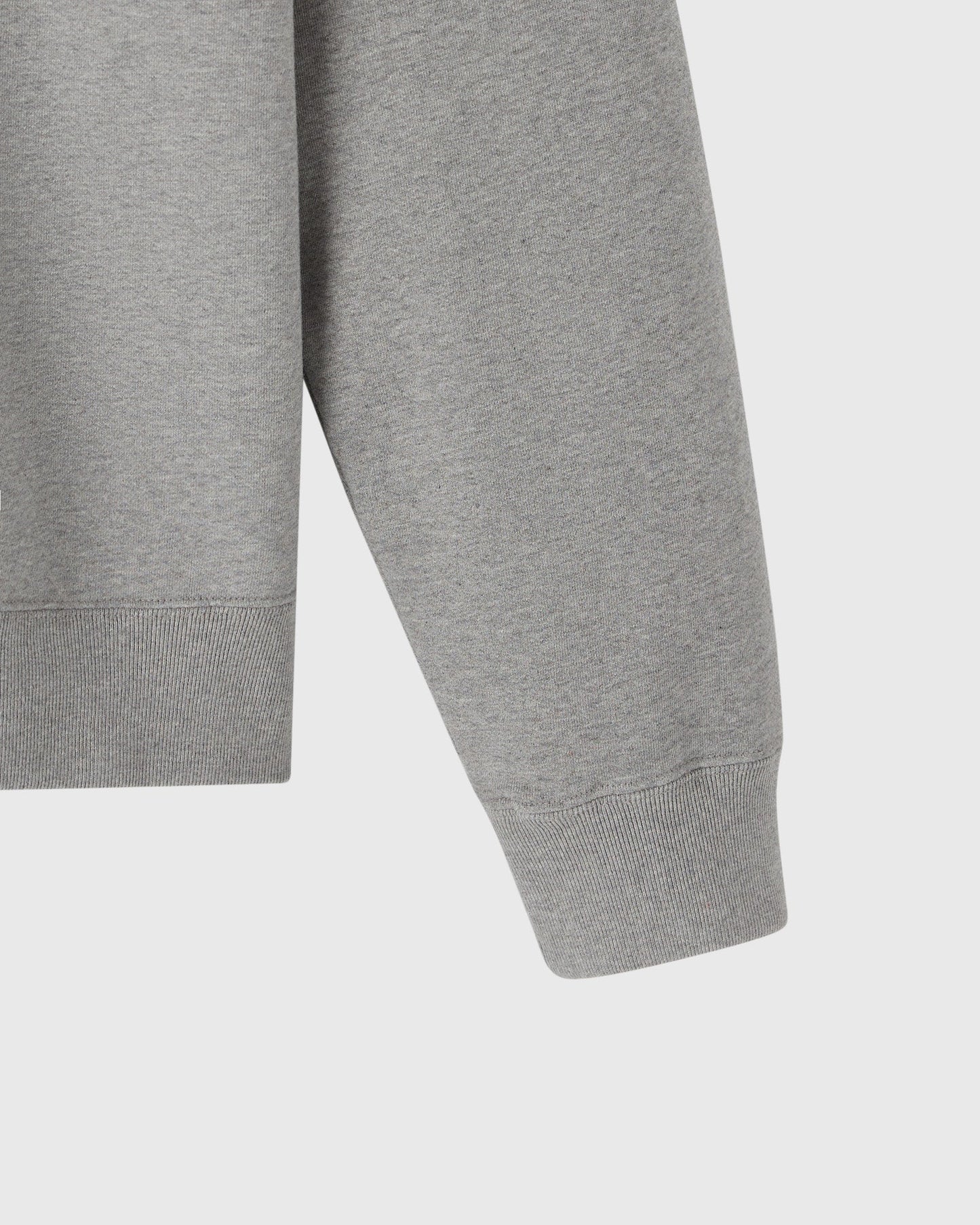 Classic Quarter Zip Mockneck Sweatshirt Heather Grey