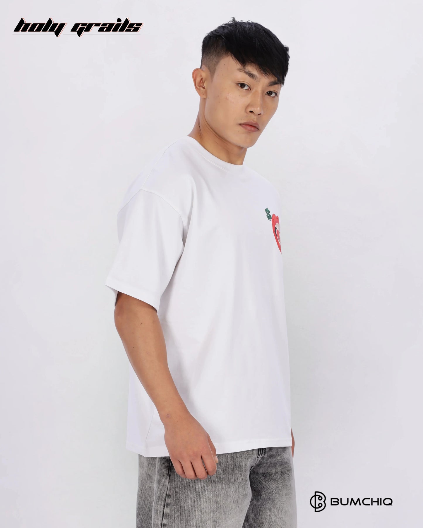 Billion Bucks White Oversize Tee HG x Bumchiq