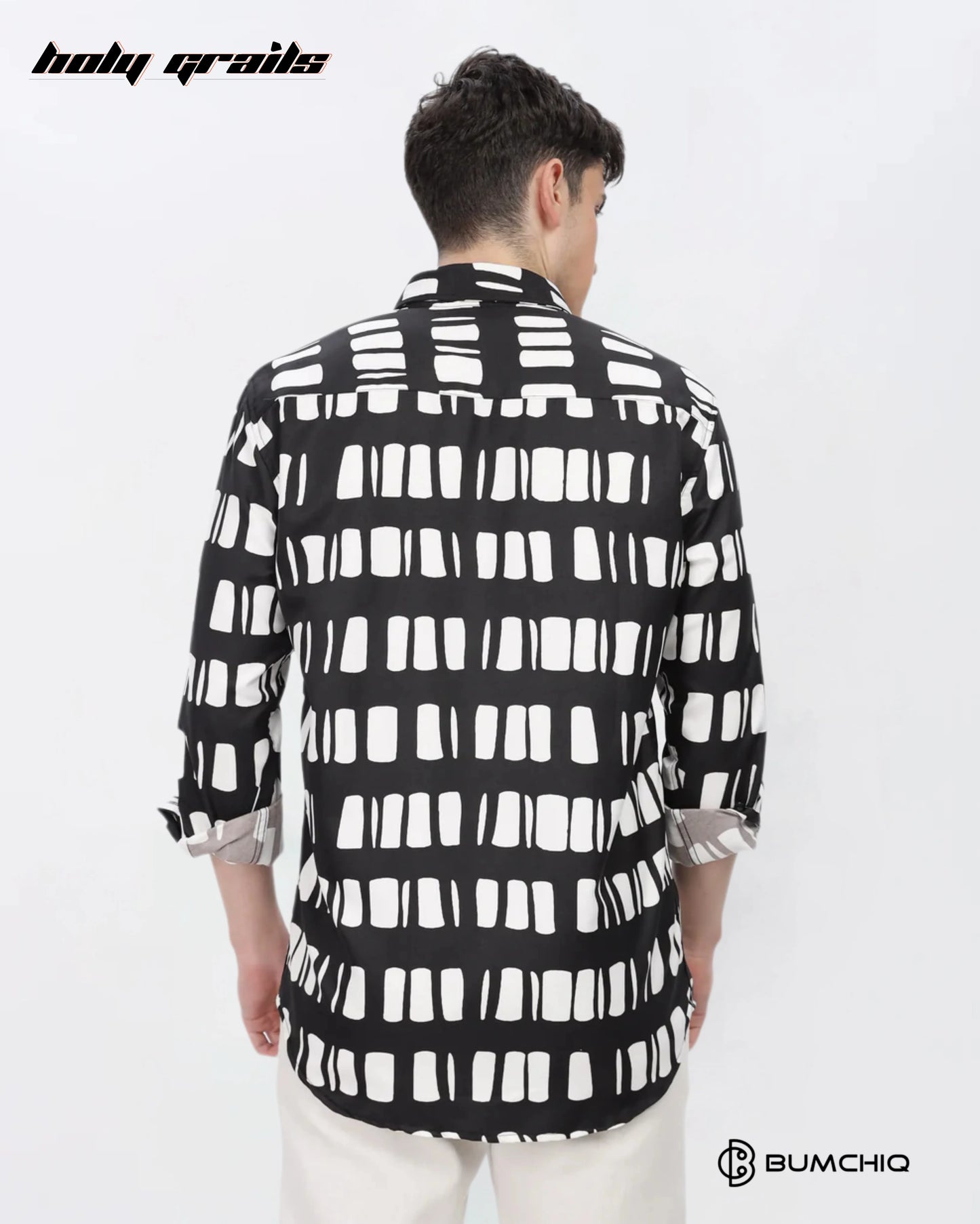 White Box Abstract Black Shirt HG x Bumchiq