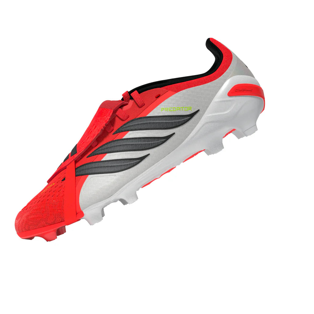 adidas Predator Elite Fold Over Tongue FG Firm Ground Youth Soccer Cleats Red Black White