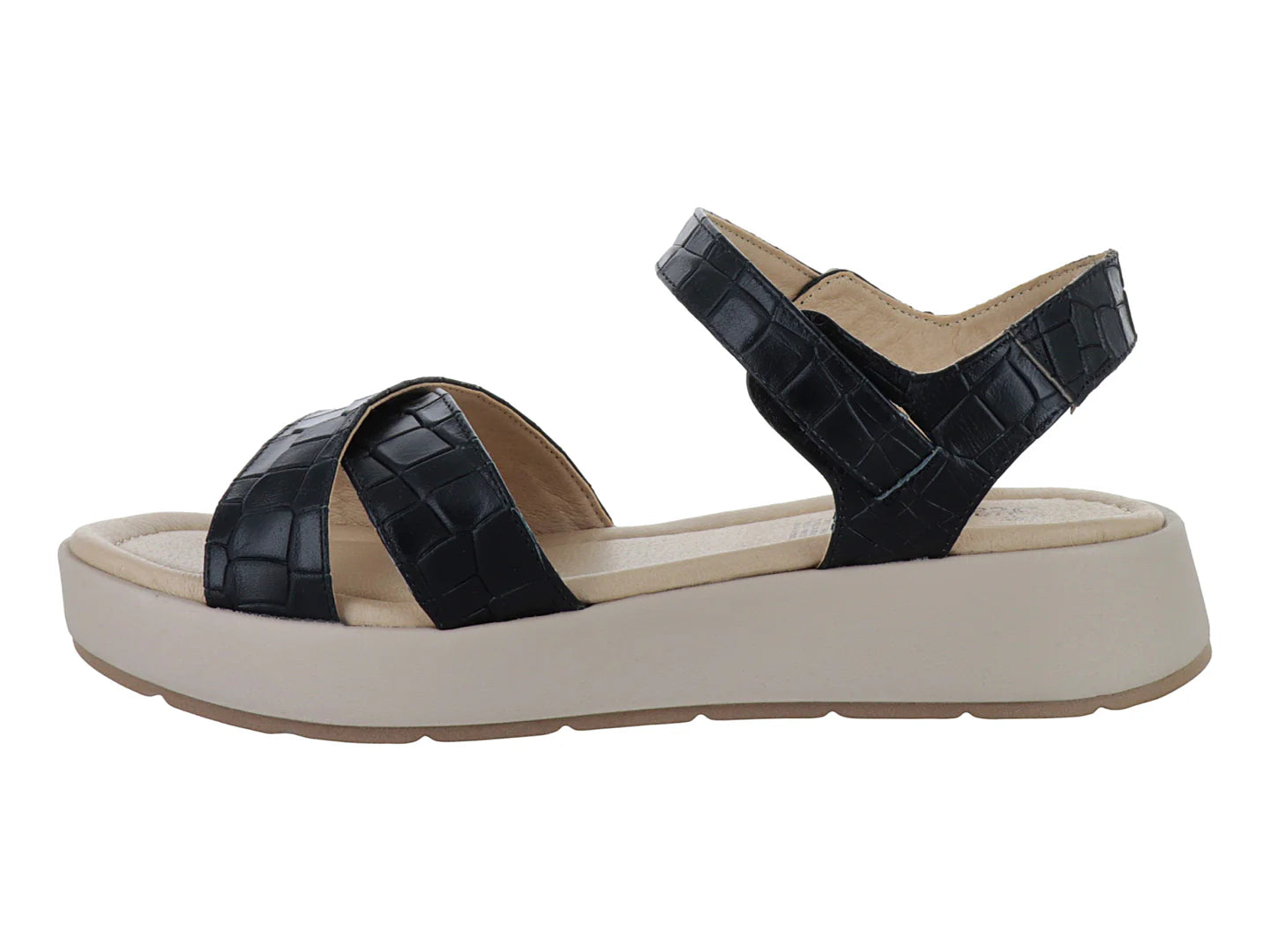 Sandalias Suave Caminar Negro para Mujer