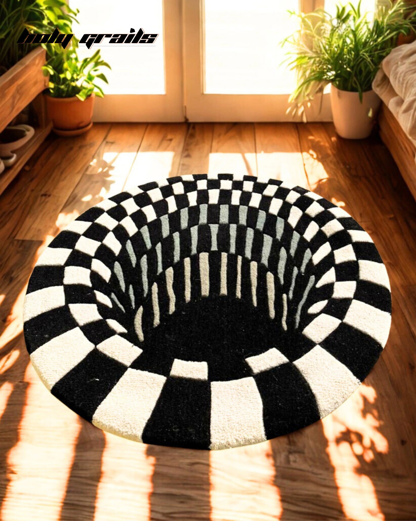 Reality Glitch Hand Tufted Rug