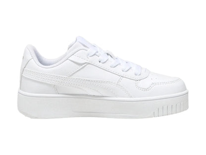 Tenis PUMA Carina Street Blanco y Oro para Niña
