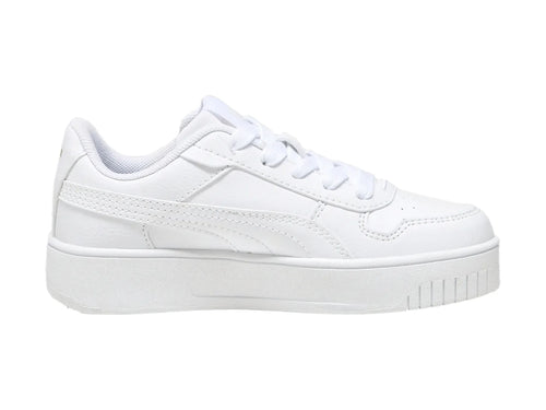 Tenis PUMA Carina Street Blanco y Oro para Niña
