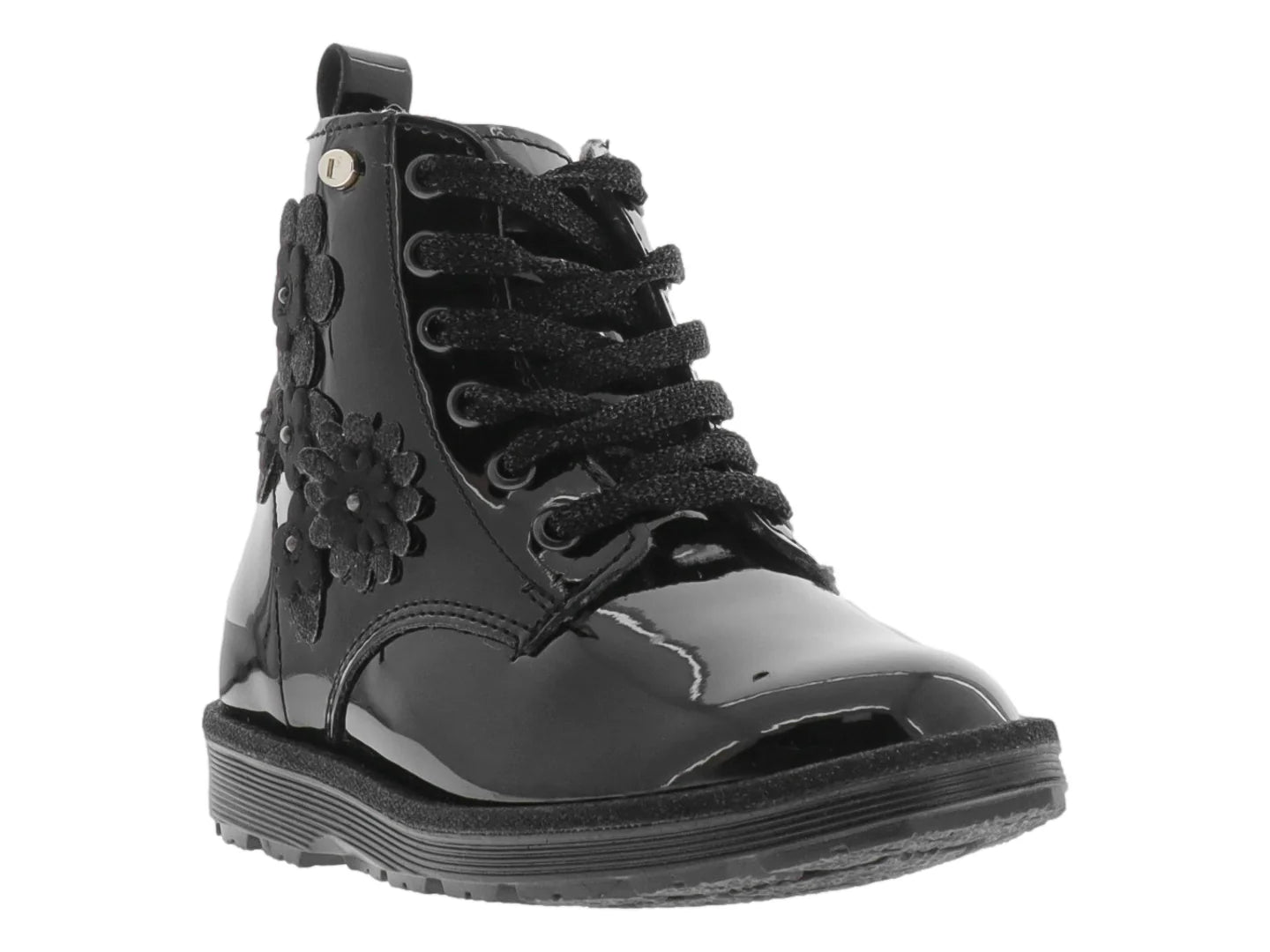 Botas Coqueta Negro Charol para Niña
