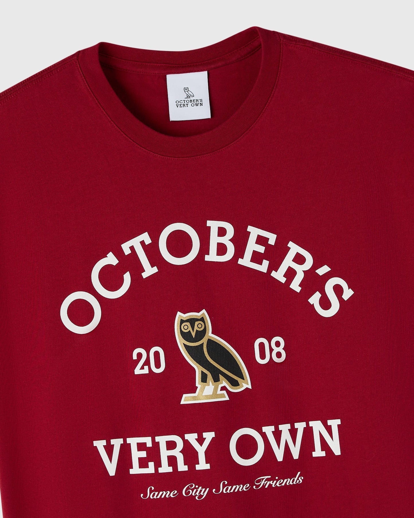 Collegiate Tee Deep Red