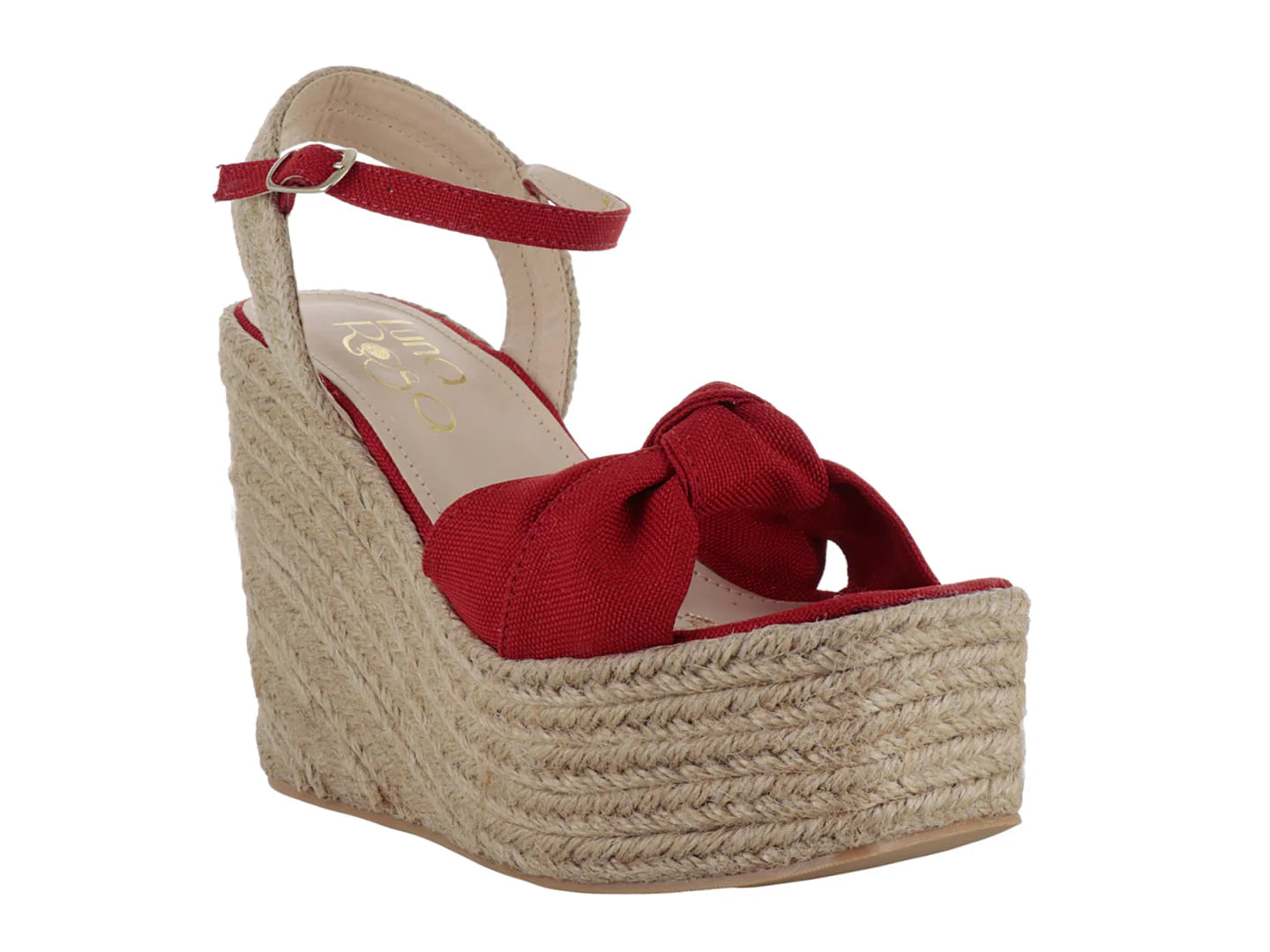 Sandalias Luna Rosa Rojo Fuego para Mujer