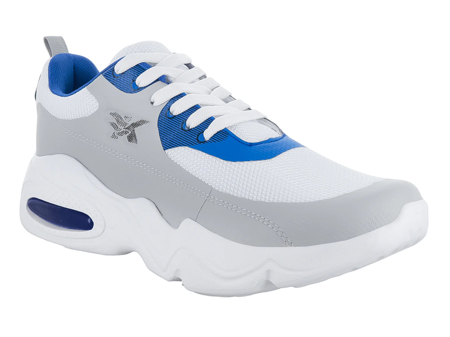 Tenis de Baloncesto MAKENA Blanco Azul para Hombre
