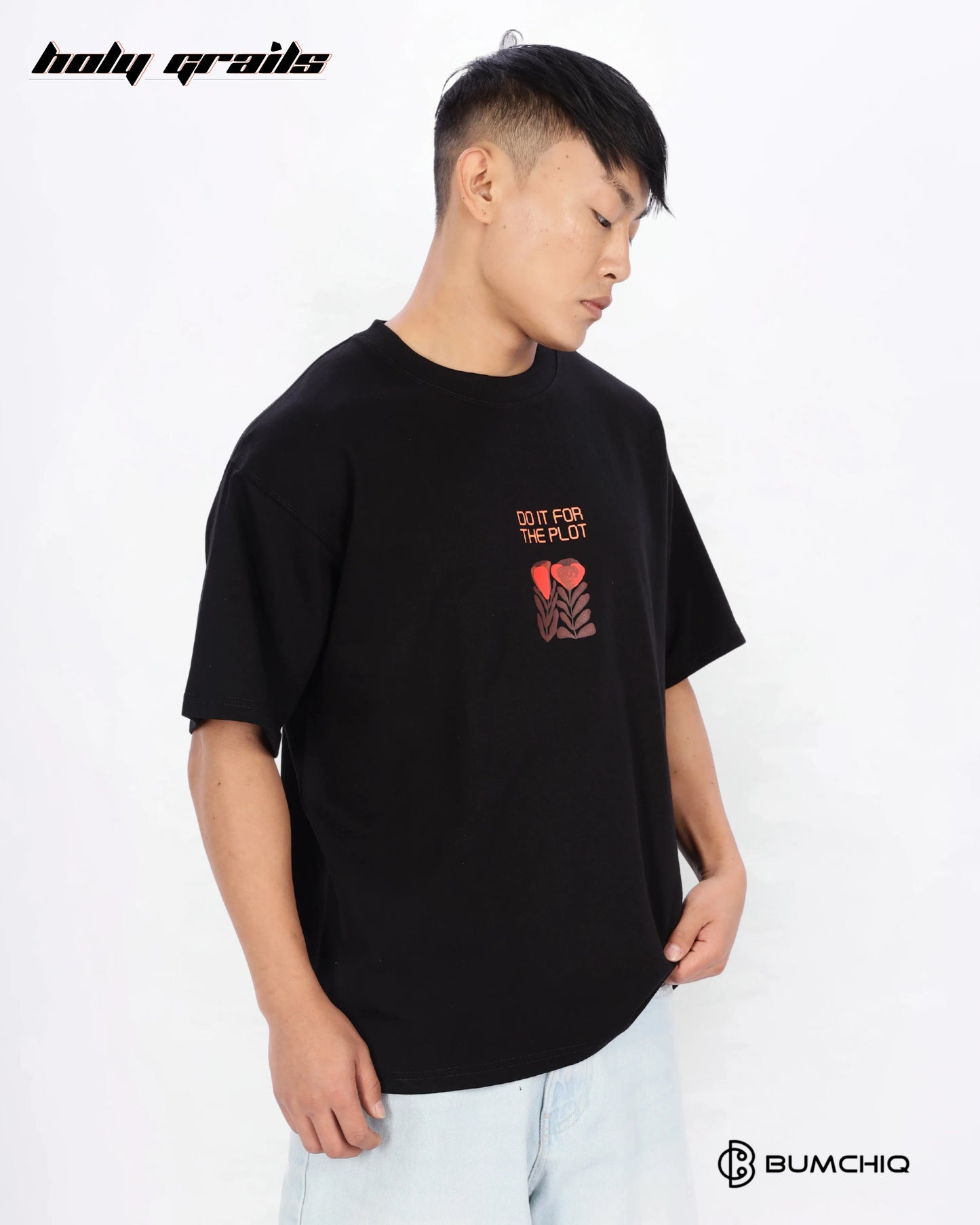 Blondie Black Oversize Tee HG x Bumchiq