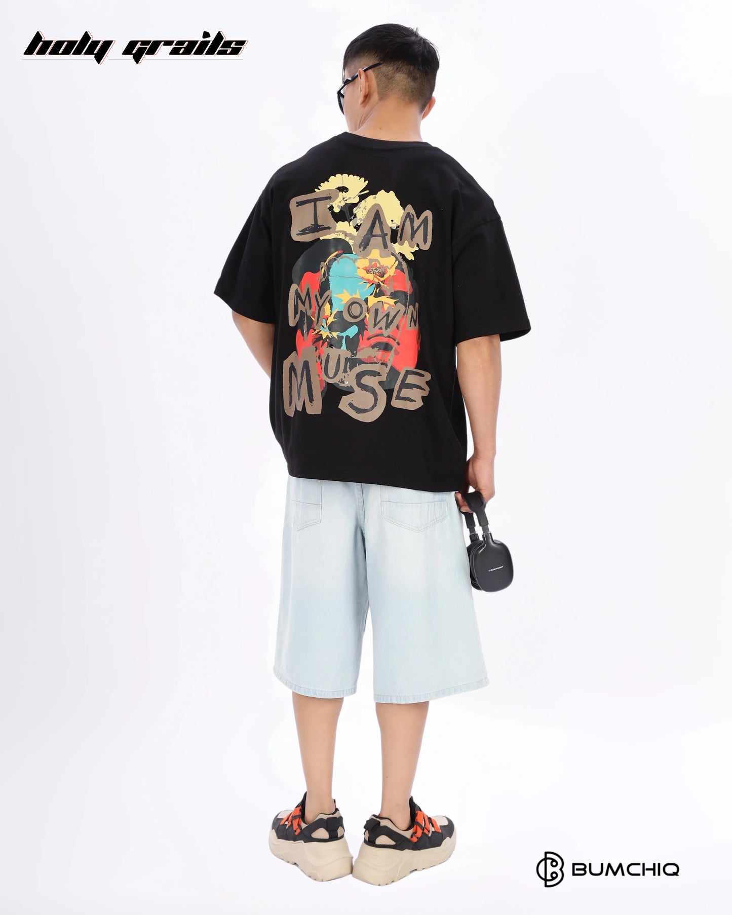 Own Muse Black Oversize Tee HG x Bumchiq
