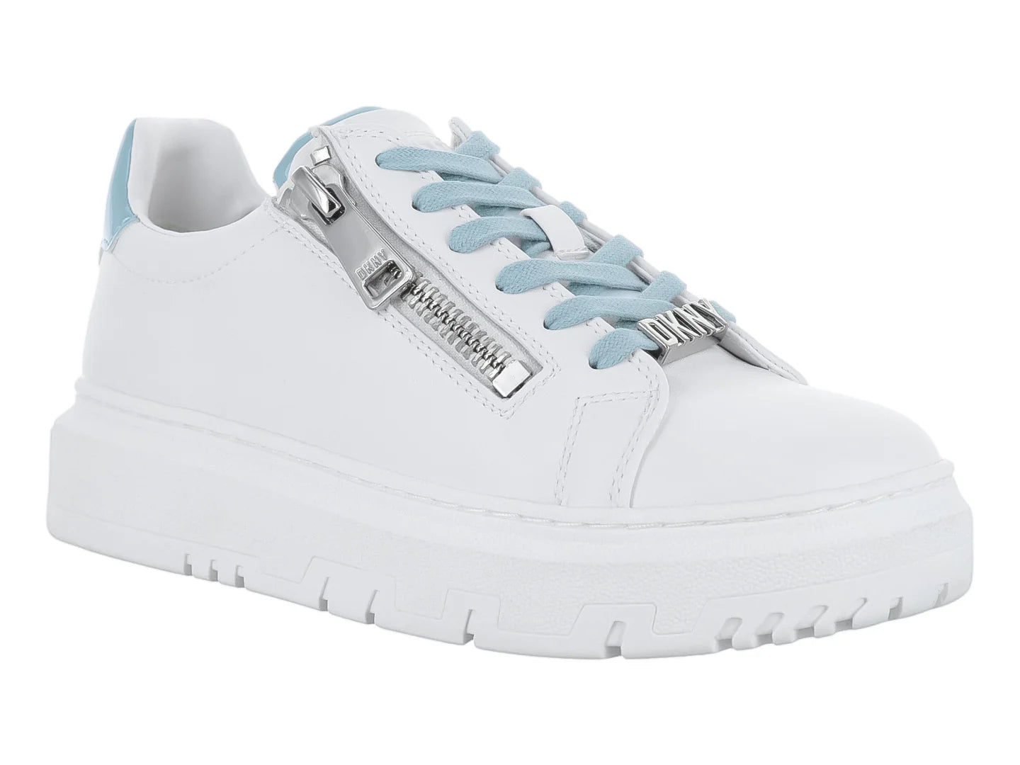 Tenis DKNY Blanco y Verde Salvia para Mujer