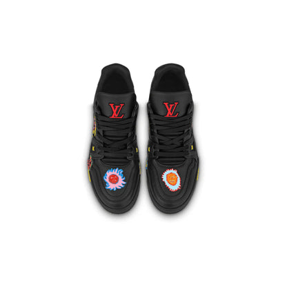 Louis Vuitton LV Trainer Sneaker x Yayoi Kusama Black Print
