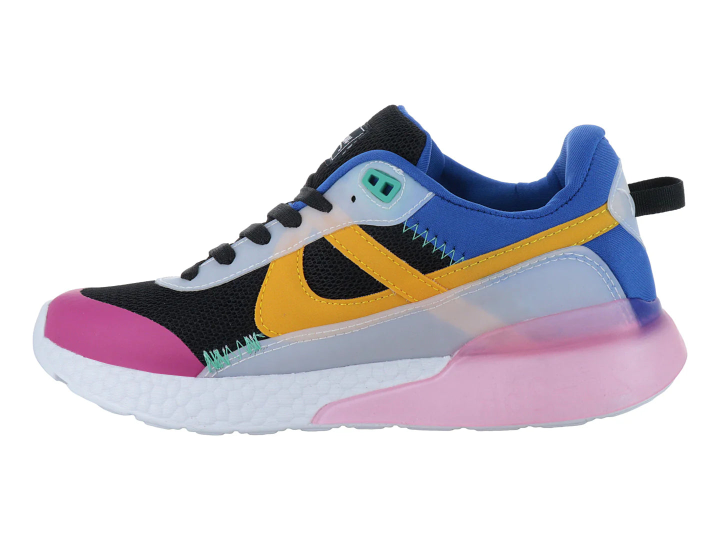Tenis Panam Negro y Fucsia para Mujer
