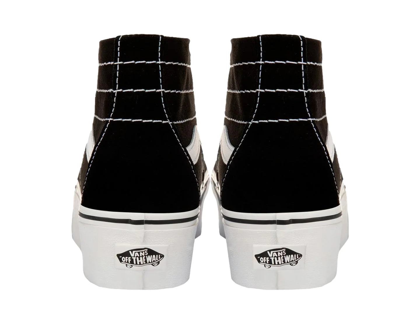 Tenis Vans Sk8 Hi Tapered Negro y Blanco para Mujer