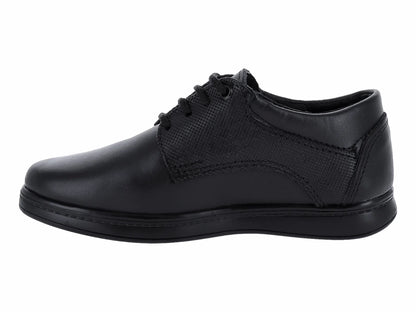 Zapatos Germany Negros de Cuero para Niño