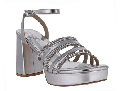 Sandalias Roze Plata para Mujer