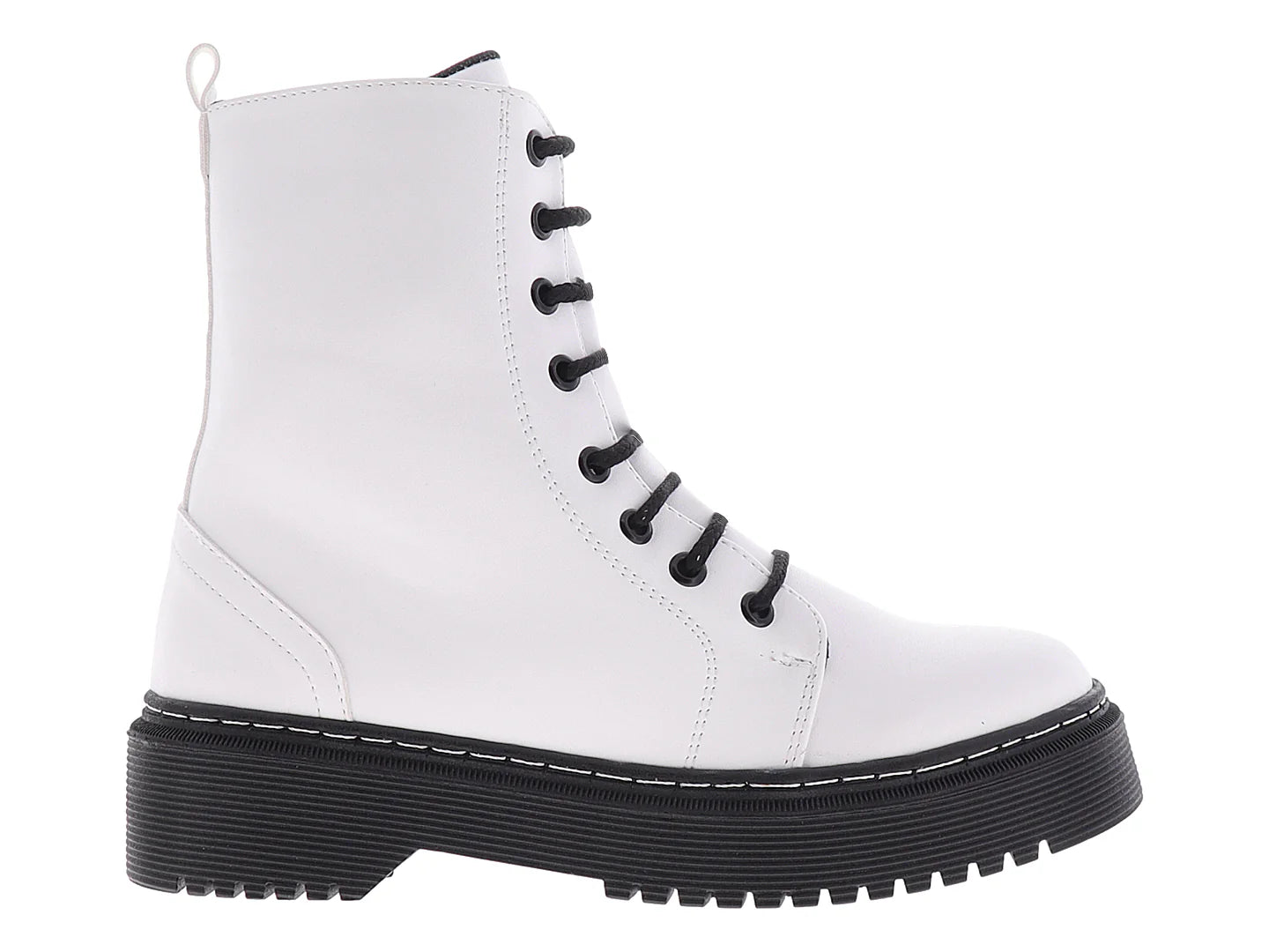 Botas Combat DIVA Blancas para Mujer