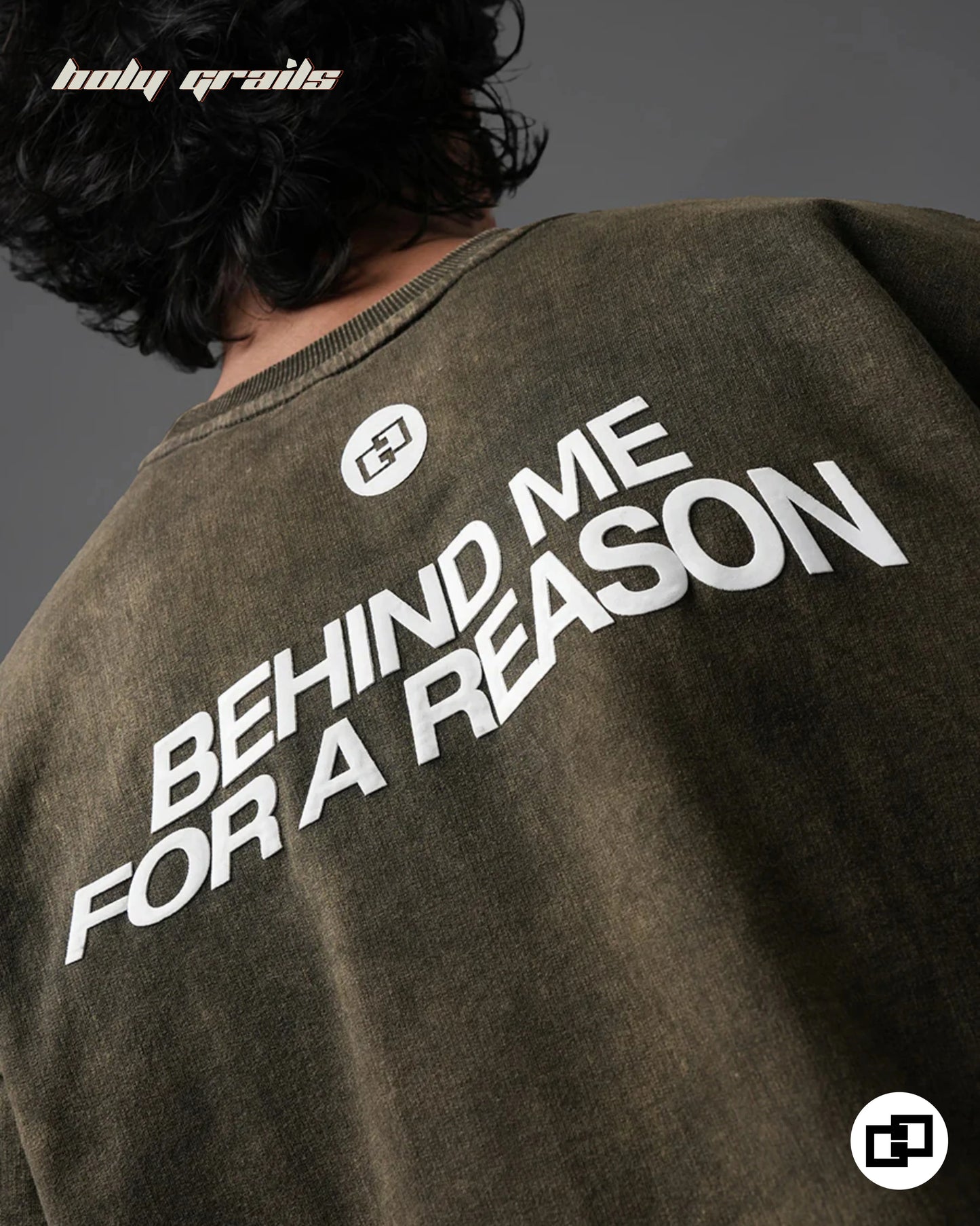 Behind For A Reason Oversized Acid Wash Tee HG x Grey Hound Clothing