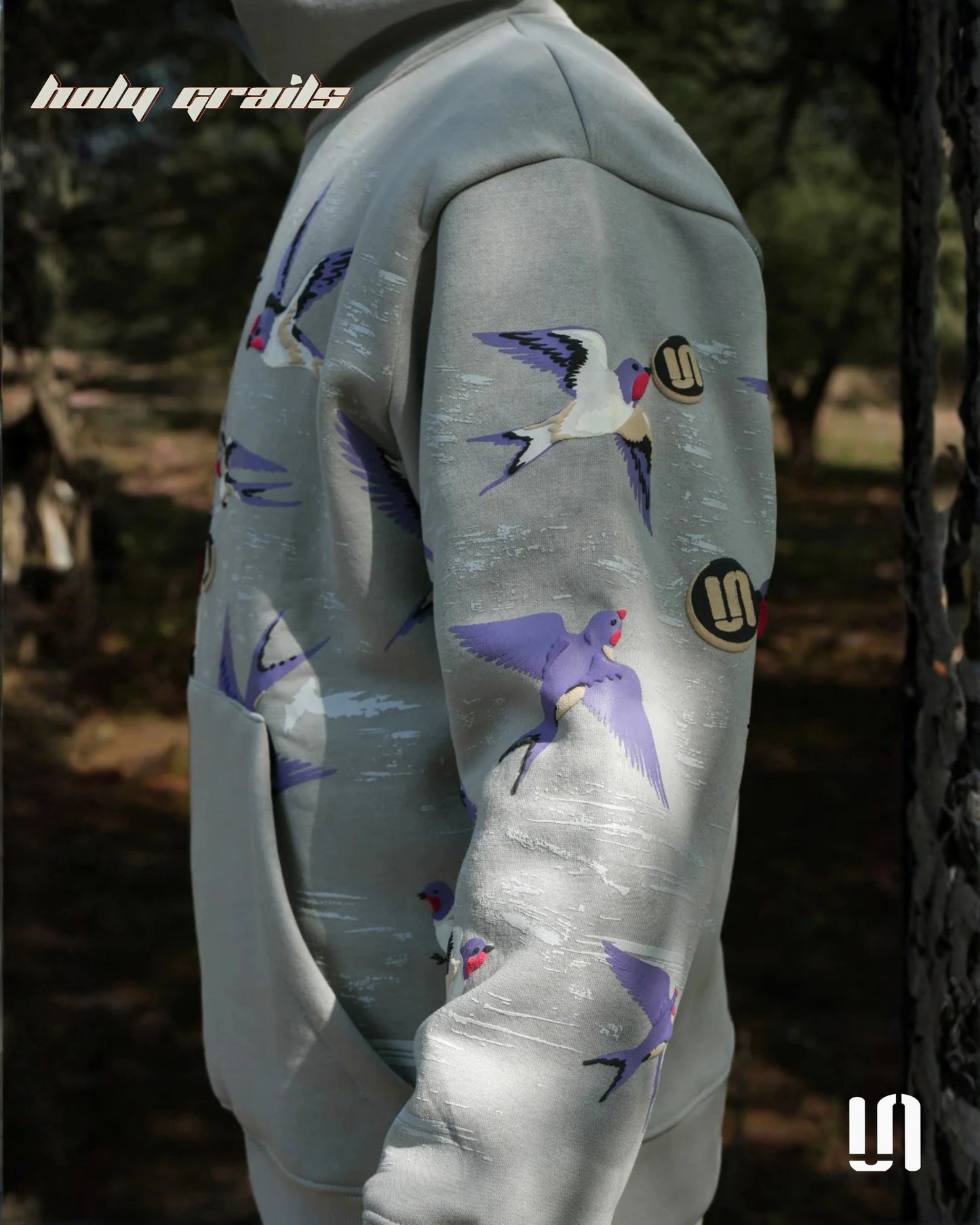 Rise Above Greywings Hoodie HG x Sullitt