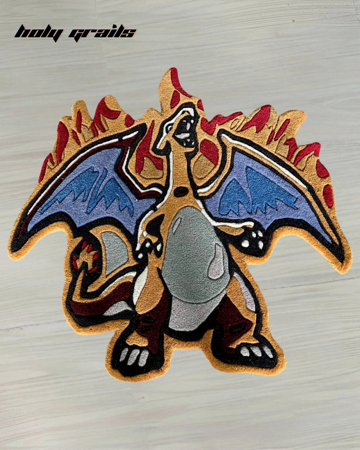 Charizard Flame Handtufted Rug