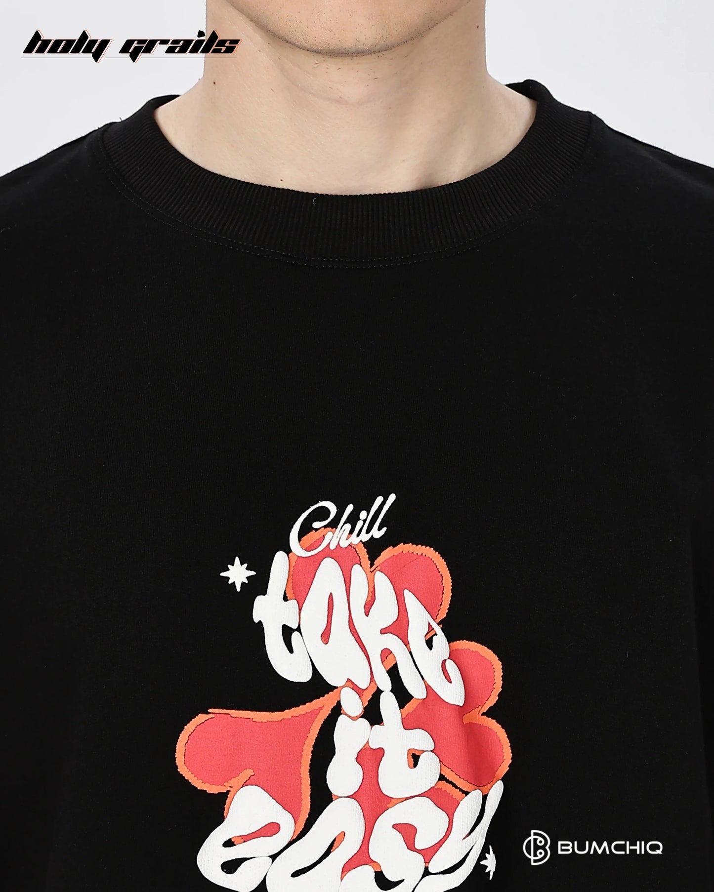 What If Black Oversize Tee HG x Bumchiq