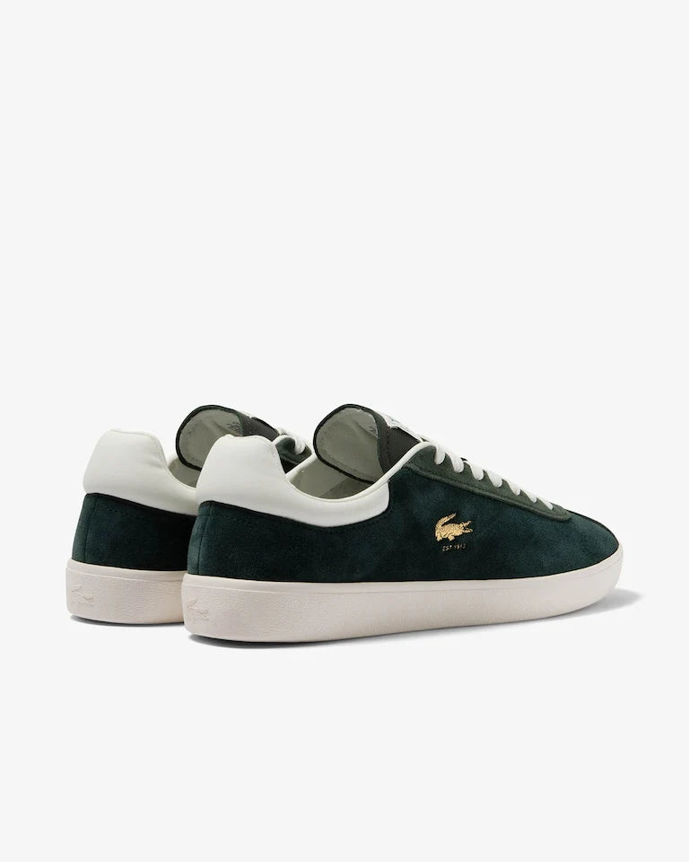 Lacoste Baseshot Premium Suede Vert Foncé Blanc