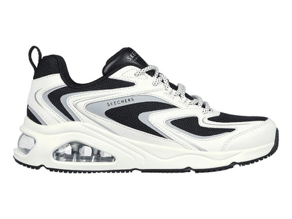 Tenis Skechers Tres Air One Blanco y Negro para Mujer