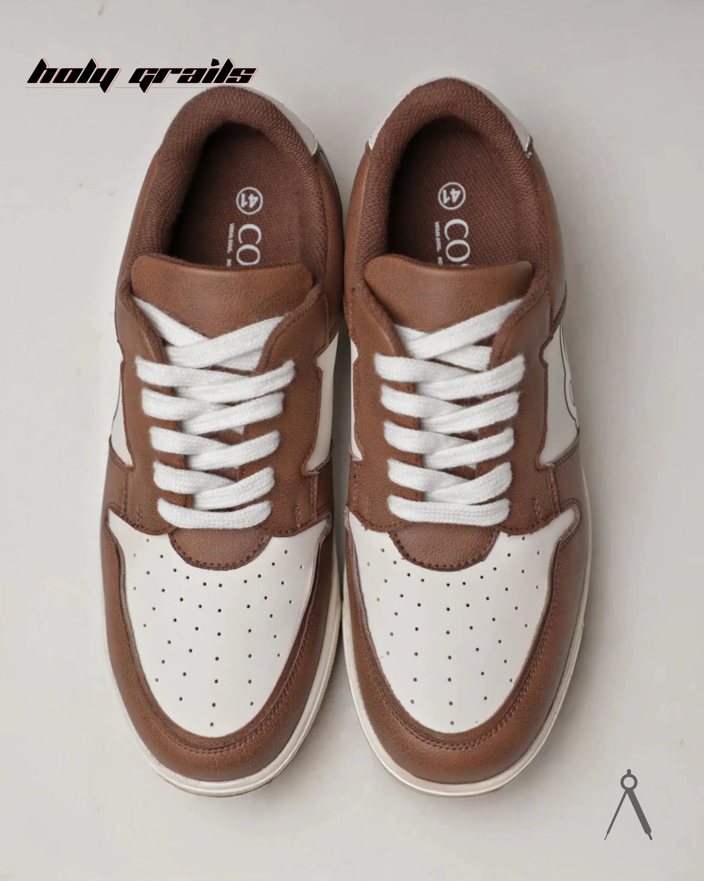 Theta Classic Brown White Sneaker HG x Cos Tan