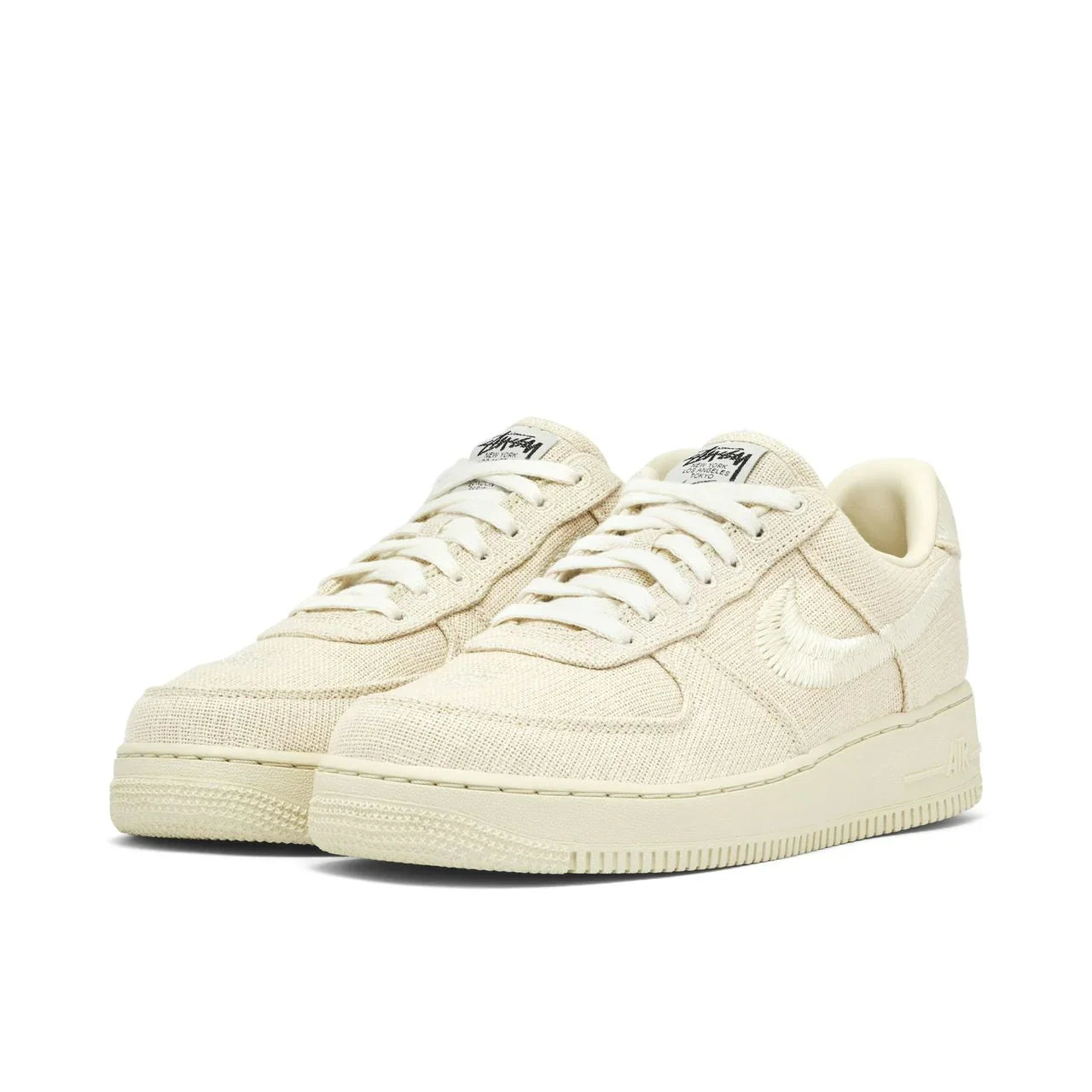 Nike Air Force 1 Stussy Canvas Beige Édition Premium Confort Style