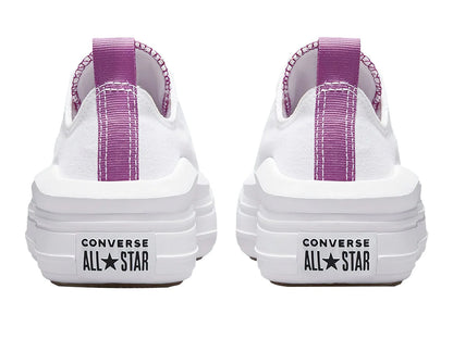 Tenis Converse Chuck Taylor All Star Move Blanco y Morado para Niña