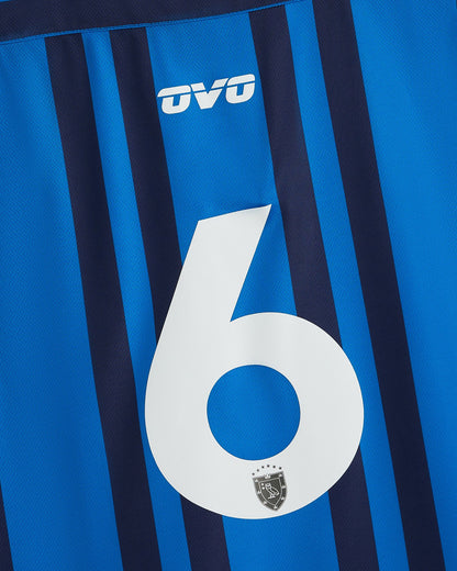 Stripe Soccer Jersey Vibrant Blue